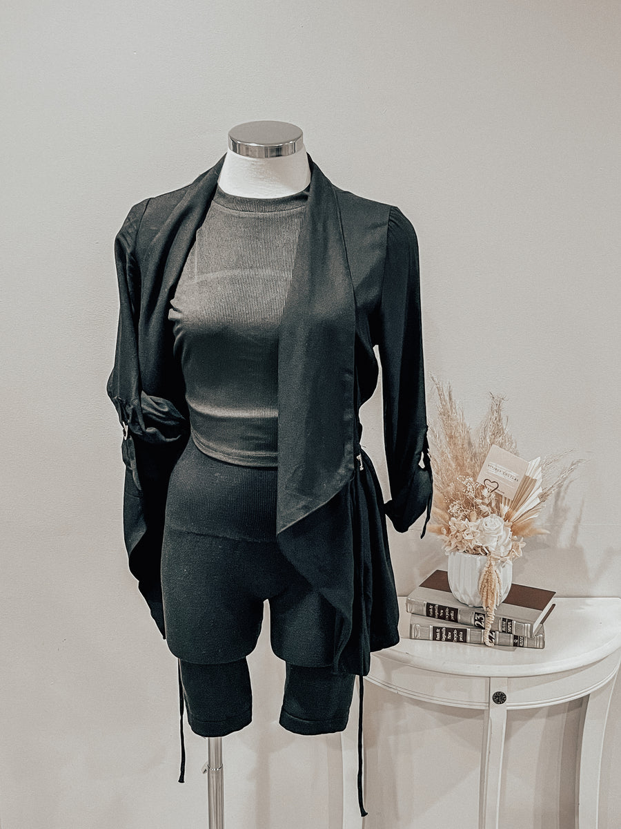 Veronica Cardigan - BLACK – Vividly Couture