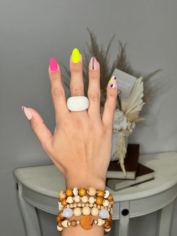 Wooden Bead Bracelet Set