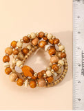 Wooden Bead Bracelet Set